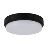 Led Buiten Plafondlamp - Geschit voor Binnen en Buiten opbouwlamp - 18w - 4000K Daglicht - 2235 Lumen - Rond - Zwart/Wit - 210 mm - IP65
