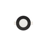 LED Downlight Slim - Inbouw Rond 3W - Daglicht Wit 4200K - Mat Zwart Aluminium - &Oslash;83mm