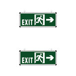 LED Noodverlichting Exit - 2 Pack - Hangend - 3W