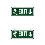 LED Noodverlichting Exit - 2 Pack - Omlaag - Hangend - 3W