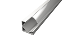 LED Strip Profiel - Wit Aluminium - 2 Meter - 18.5x18.5mm - Hoekprofiel