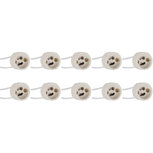 GU10 Fitting/Houder 10 Pack - Keramisch - 15cm Draad
