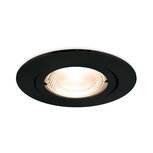 Inbouwspots - Rond Inbouw spot - Kantelbaar - Zwart - Geschikt voor LED