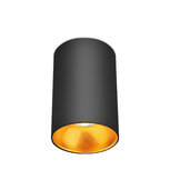 Downlight - Opbouw Rond - GU10 Fitting - Mat Zwart/Goud Aluminium - &Oslash;94mm