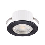 LED Veranda Spot Verlichting - Mini Spot -  3W - Natuurlijk Wit 4200K - Rond - Zwart - Aluminium - IP44
