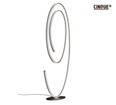 CINQUE Vloerlamp Ciola Zwart mat