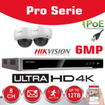 HIKVISION Kit IP Value 5 MP Camera Fixed Lens + NVR POE 8 Channels + HDD (2TB/4TB/6TB)