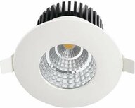 HOROZ  - LED Spot - Inbouwspot - Rond 6W - Waterdicht IP65 - Natuurlijk Wit 4200K - Mat Wit Aluminium - 90mm