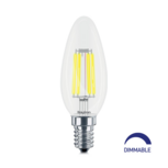 4W E14 C35 HELDER DIMBAAR 2700K LED LAMP 