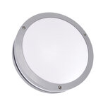 SOLINA - LED Plafondlamp / Wandlamp - Buitenlamp - met nummer - &Oslash;26 cm - 7.5W - Daglicht wit - 4100K - Grijs - Opbouw - Rond - IP54