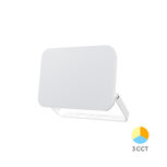 Braytron - LED Bouwlamp / Schijnwerper - 10w - CCT - Aanpasbare licht kleuren - 3000K,4000K,6000K - Waterdicht IP65 -Wit