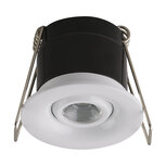 GOL - LED Veranda Spot Verlichting - Inbouw Rond 1.6W - Natuurlijk Wit 4200K - Wit  - Aluminium - &Oslash;42mm