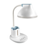 DEBRA - LED Bureaulamp - Tafelverlichting - 7w - CCT Aanpasbare licht kleuren - 3000K 4000K 6000K - 740 Lumen - 3 step touch dimmer - Aluminium - Wit
