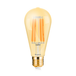 Braytron Advance 6W LED Lamp Filament E27 ST64 2200K Warm Wit - Amber