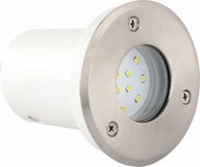 SAFIR - LED Grondspot - Inbouw Rond 2W - Waterdicht IP67 - 6000K Helder Wit - RVS - &Oslash;95mm