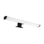 DORIAN LED Spiegelverlichting - Badkamer Lamp - Schilderijverlichting - Rechthoek 8W - 890 Lumen - 4000K Daglicht wit - Zwart - Kunststof - 400 mm - IP44