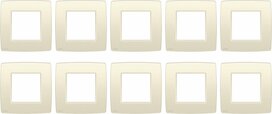 NIKO Original Cream afdekplaat - enkelvoudig - 10 stuks