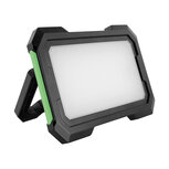 HARDY LED - Draadloze Bouwlamp op accu - Oplaadbaar en kantelbaar - Zwart/groen - IP54