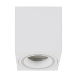 INDI D - Spot Armatuur GU10 - Opbouwspot - Vierkant - Wit - Aluminium