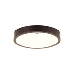 ATUT - Led Plafondlamp - Houtlook -Wenge kleur - opbouwlamp - 18w - 4100K Daglicht - 1980 Lumen - Rond - 280 mm - IP44