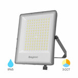 Braytron - LED Bouwlamp / Schijnwerper - 100w - CCT - Aanpasbare licht kleuren - 3000K,4000K,6000K - Waterdicht IP65 - Grijs