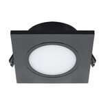 FANTA Inbouwspots - Badkamer spot - Vierkant - Inbouw spot - Geschikt voor LED - Zwart -IP40