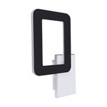 HOP Wandlamp Led - Vierkant - 12 w - 4200K Daglicht wit - 1500 Lumen Zwart/Wit