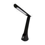 GIBON Bureaulamp - LED - 8W - CCT Aanpasbare lichtkleuren - 2700K/ 4000K/ 6500K - Telefoonhouder - Zwart
