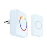 ELIZA Draadloze Deurbel - Deurbelset - Ontvanger op stekker - 230V - Waterdicht IP44 - Wit