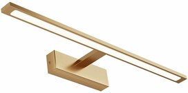 BRAYTRON ARIA - LED Spiegellamp - Braytron - 12W 900lm - Aanpasbare Lichtkleur CCT - IP44 - Rechthoek - Goud