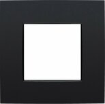 Enkelvoudige afdekplaat Niko Intense mat zwart - 130-76100