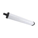LAGAN - Led plafondlamp - LED Batten - LED Balk - 30W - 4450 LUMEN - Waterdicht IP65 - Daglicht Wit 4000K - Kunststof -  Zwart - 60cm - IK08
