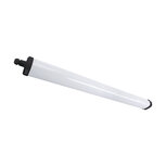 LAGAN - Led plafondlamp - LED Batten - LED Balk - 55W - 7050 LUMEN - Waterdicht IP65 - Daglicht Wit 4000K - Kunststof - Zwart - 120cm - IK08