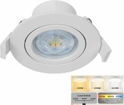 Braytron Plafondspots LED Inbouwspots Spotjes Verlichting-Ronde -Kantelbaar -Wit - 7W - 3in1 CCT (3000K / 4000K / 6500K)