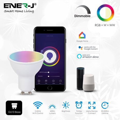 Slimme Led Verlichting - Smart Wifi 5w GU10 Led spot - RGBW