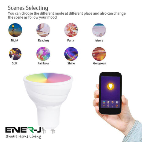 Slimme Led Verlichting - Smart Wifi 5w GU10 Led spot - RGBW