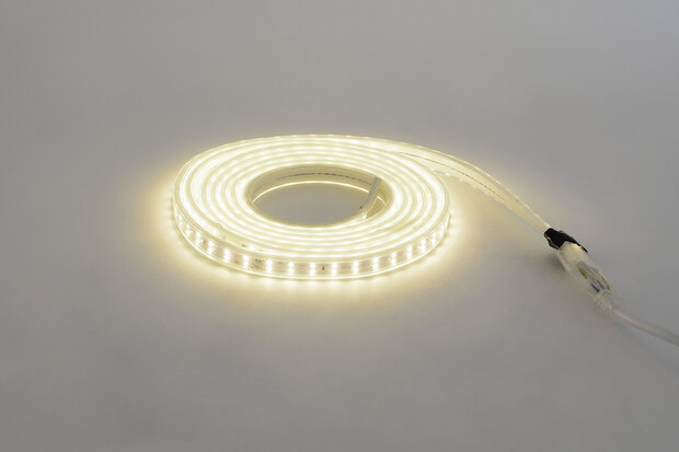 LED Strip 220V 16W/m, 100lm/W, Dimbaar - Daglicht Wit 4200K - 5m