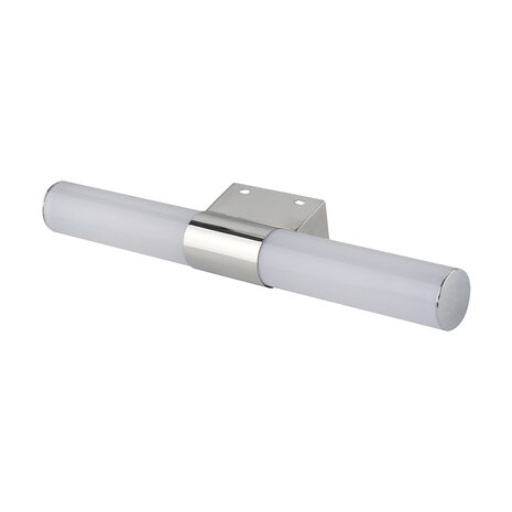 LED Spiegelverlichting - Rond 12W - Natuurlijk Wit 4200K - Glans Chroom Kunststof