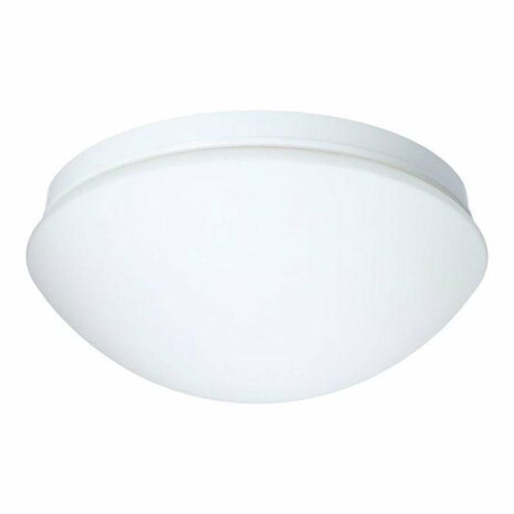 HOROZ  LED Plafondlamp met Bewegingssensor - 360&deg; Sensor - E27 Fitting - Opbouw - Ovaal - Mat Wit - Glas