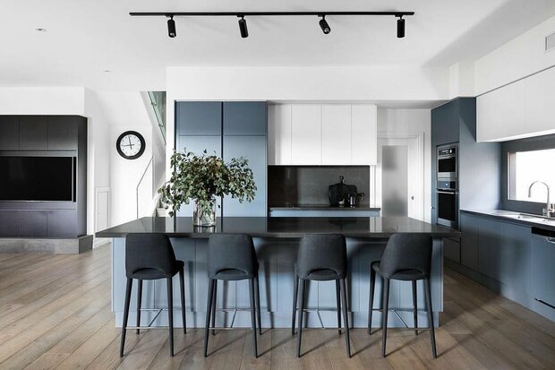 Rail verlichting set van 5 Rail Armatuur GU10 Fitting - 5w Led - L:2m - Zwart