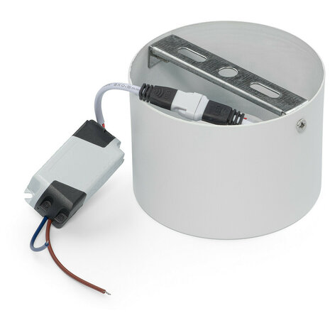 LED Downlight - Opbouw Rond 10W - Natuurlijk Wit 4200K - Mat Wit Aluminium - &Oslash;140mm