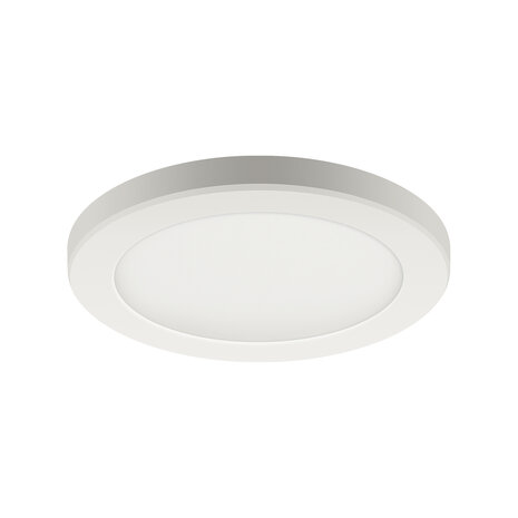 LED Downlight - Opbouw/inbouw Rond 12W - CCT 3000K,4200K,6000K - Mat Wit Aluminium - &Oslash;167mm