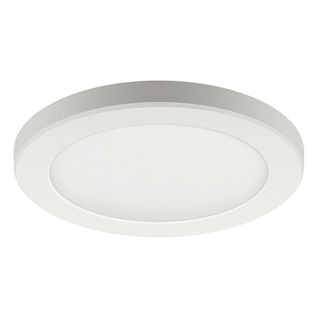 LED Downlight - Opbouw/inbouw Rond 24W - CCT 3000K,4200K,6000K - Mat Wit Aluminium - &Oslash;300mm