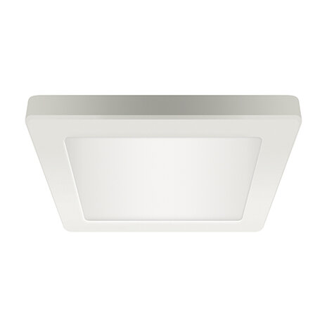 LED Downlight - Opbouw/inbouw Vierkant 18W - CCT 3000K,4200K,6000K - Mat Wit Aluminium