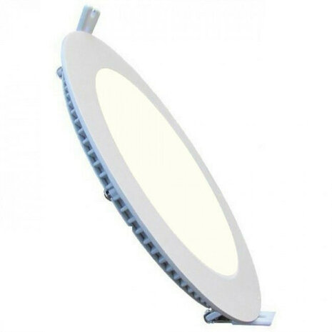 LED Downlight Slim - Inbouw Rond 3W - Daglicht Wit 4200K - Mat Wit Aluminium - &Oslash;83mm