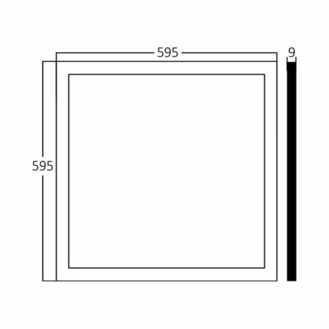 LED Paneel - 60x60 - Helder/Koud Wit 4200K - 40W - Inbouw - Vierkant - Backlight - Flikkervrij - Mat Wit - Aluminium