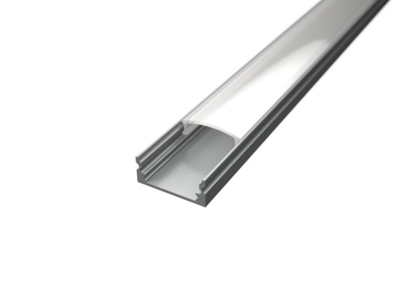 LED Strip Profiel - Zilver Aluminium - 1 Meter - 17.1x8mm - Opbouw