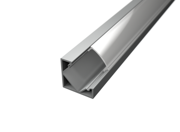 LED Strip Profiel - Zilver Aluminium - 1 Meter - 18.5x18.5mm - Hoekprofiel