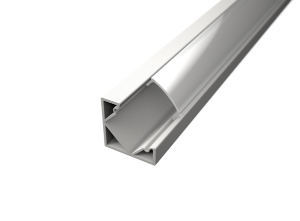 LED Strip Profiel - Wit Aluminium - 1 Meter - 18.5x18.5mm - Hoekprofiel