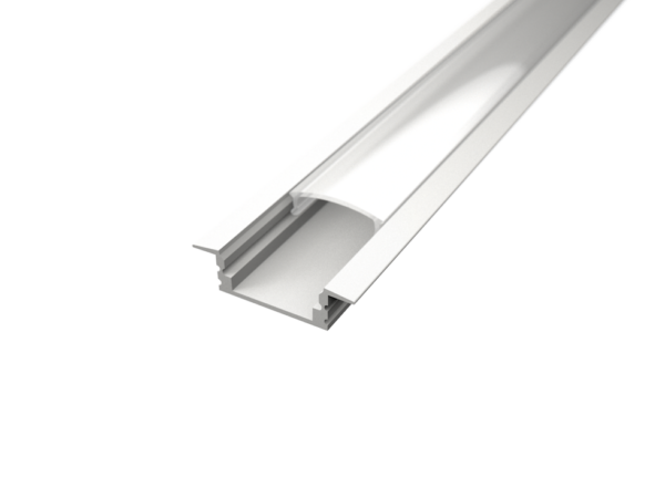 LED Strip Profiel - Wit Aluminium - 1 Meter - 25x7mm - Inbouw